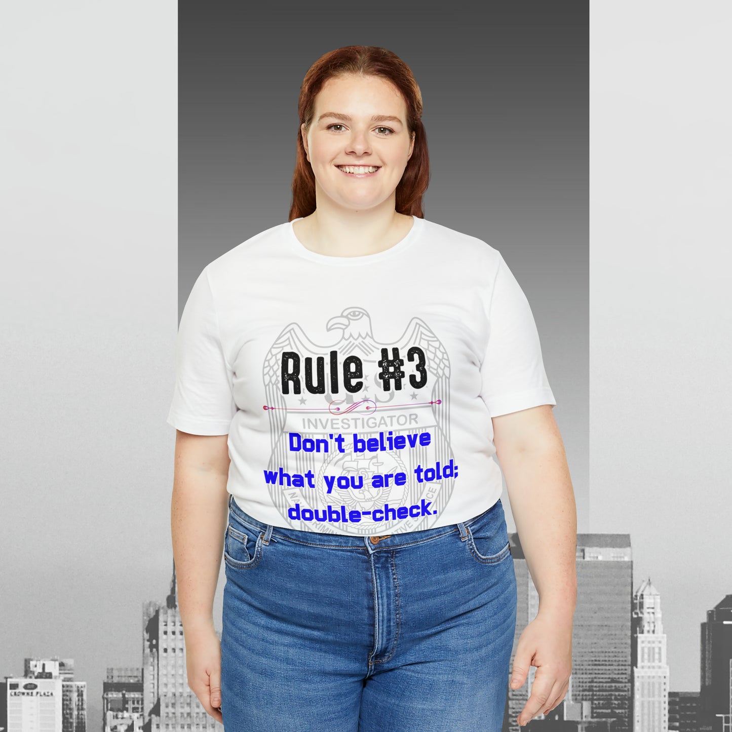 Rules of Gibbs #3 Don't Believe what you are told Unisex Jersey Short Sleeve Tee