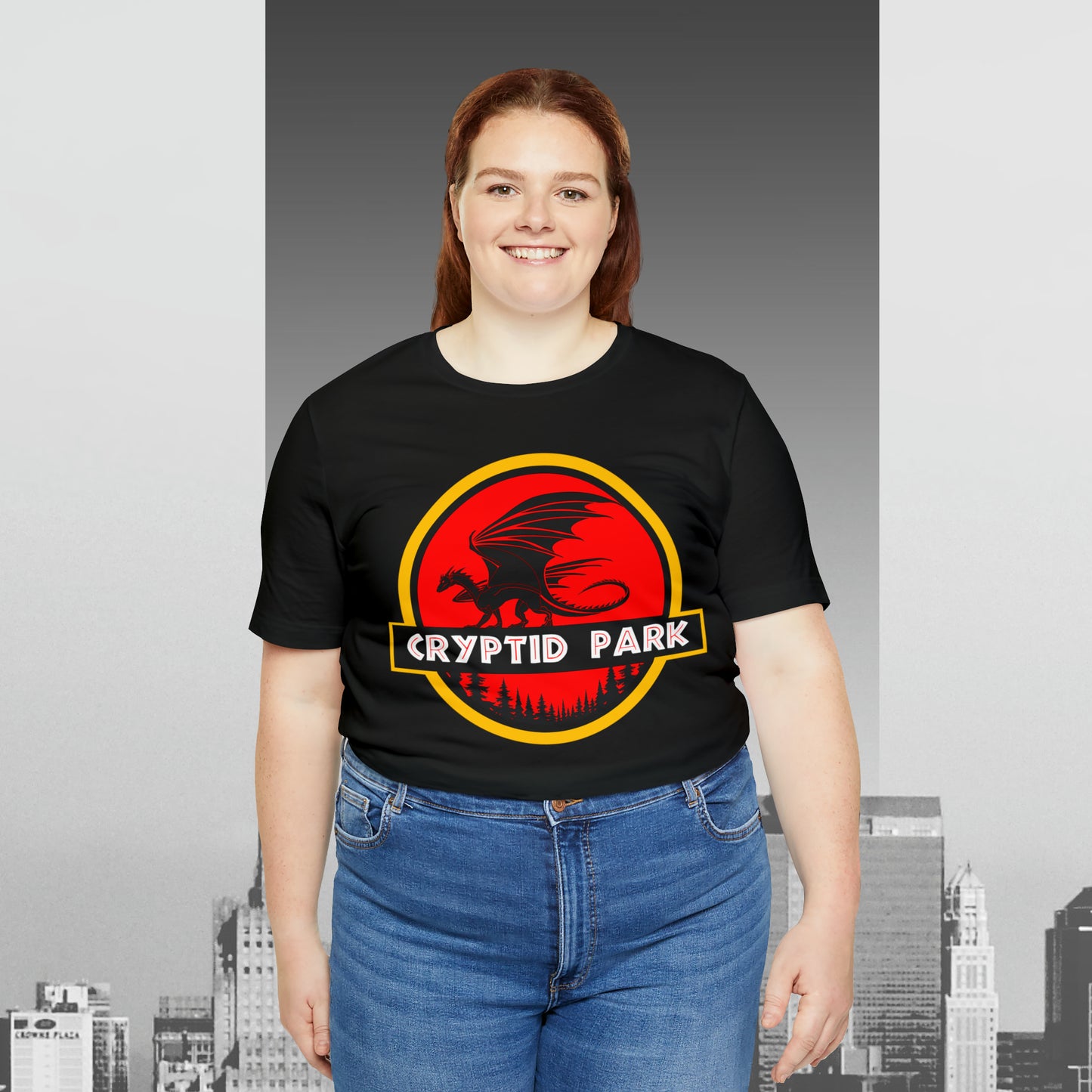 Cryptid Park Series Present The Dragon Unisex Jersey Short Sleeve Tee