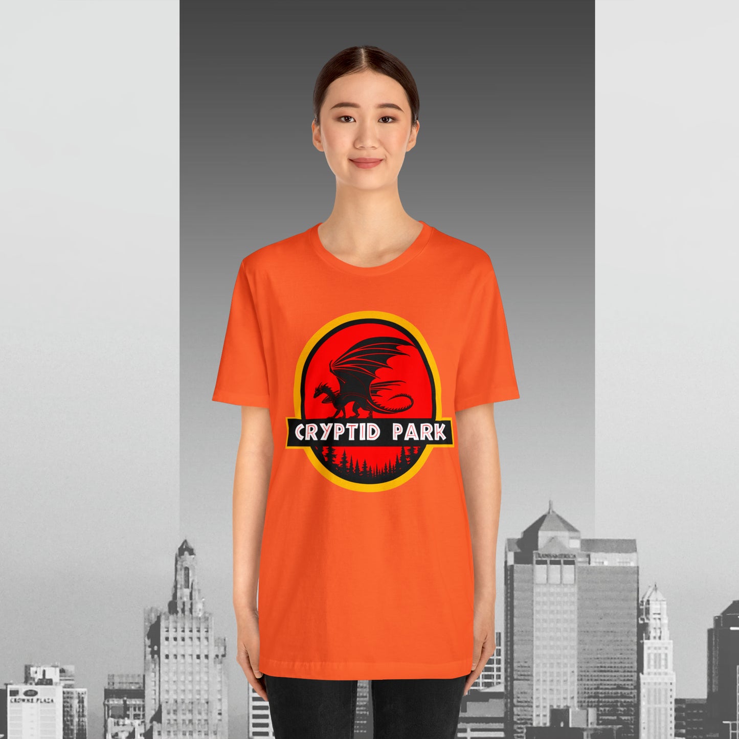 Cryptid Park Series Present The Dragon Unisex Jersey Short Sleeve Tee