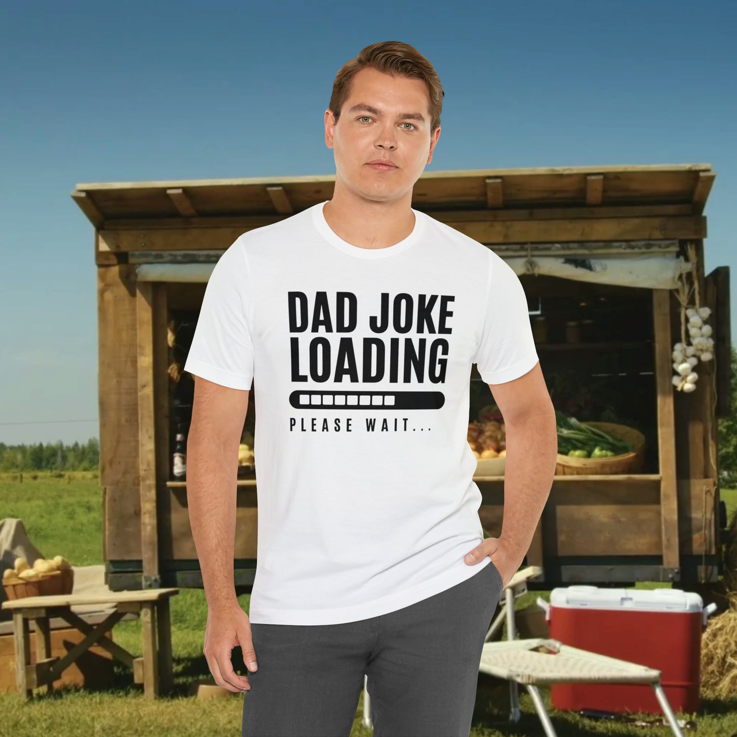 Dad Joke Loading Please Wait / Unisex Jersey Short Sleeve Tee