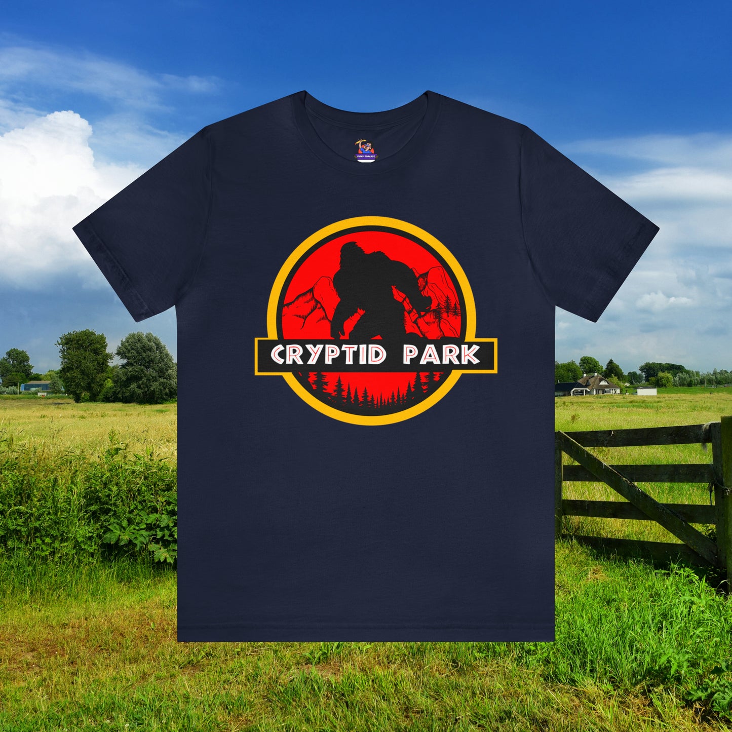 Cryptid Park Series Presents Bigfoot Unisex Jersey Short Sleeve Tee