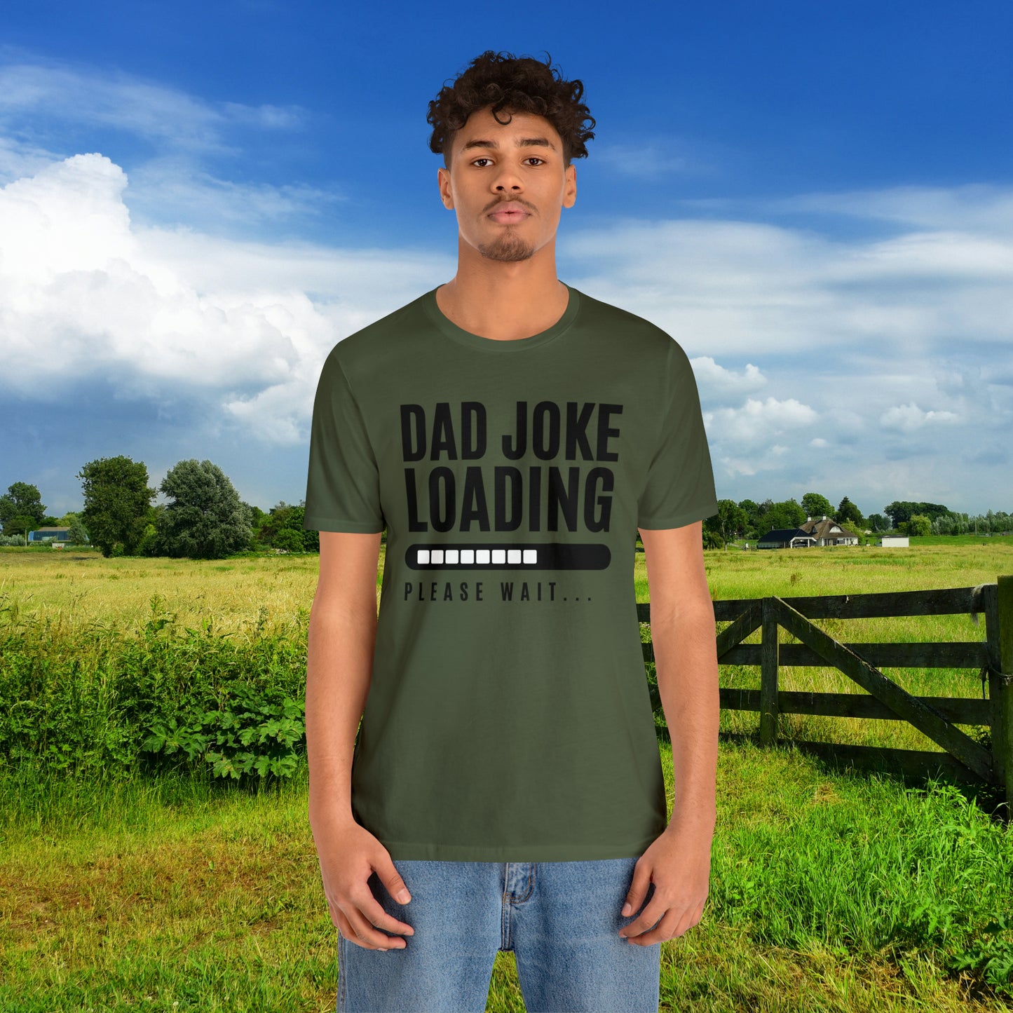 Dad Joke Loading Please Wait / Unisex Jersey Short Sleeve Tee