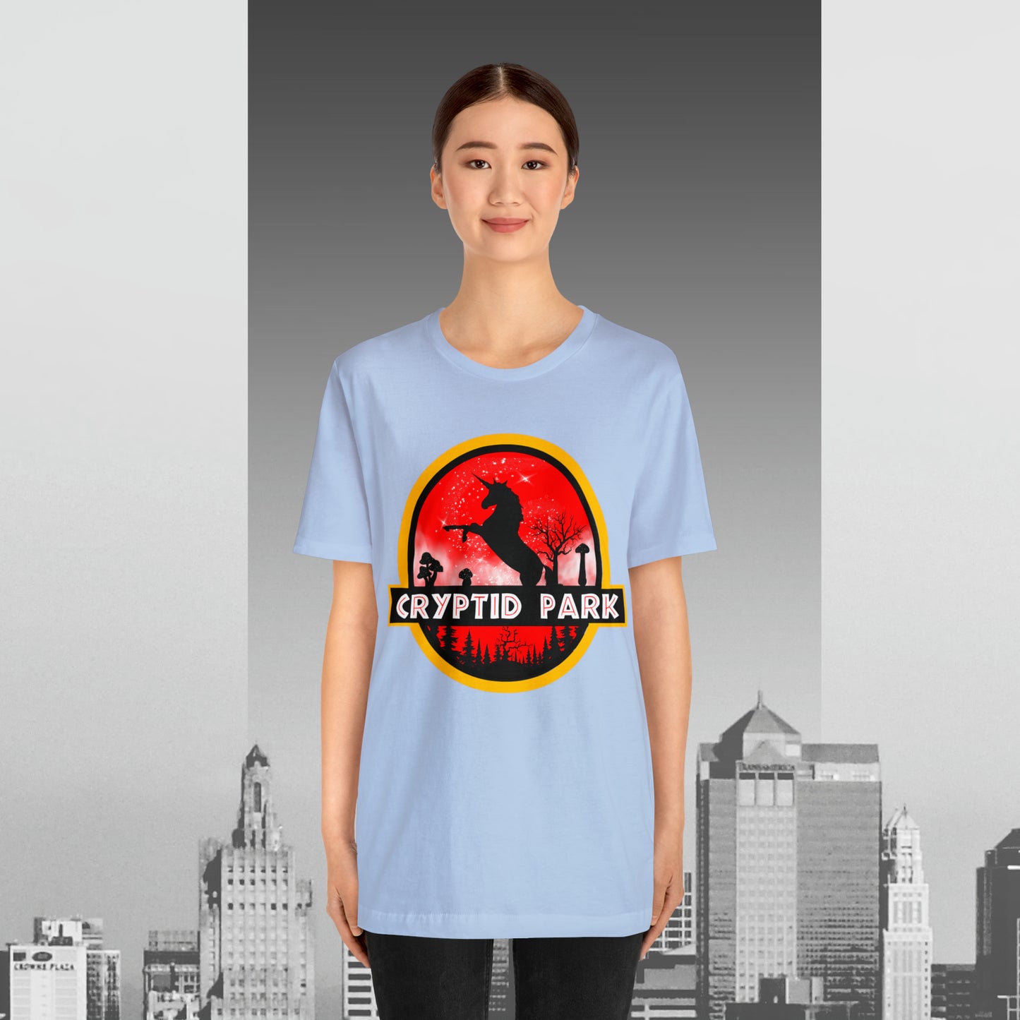 Cryptid Park Series Present The Unicorn Unisex Jersey Short Sleeve Tee