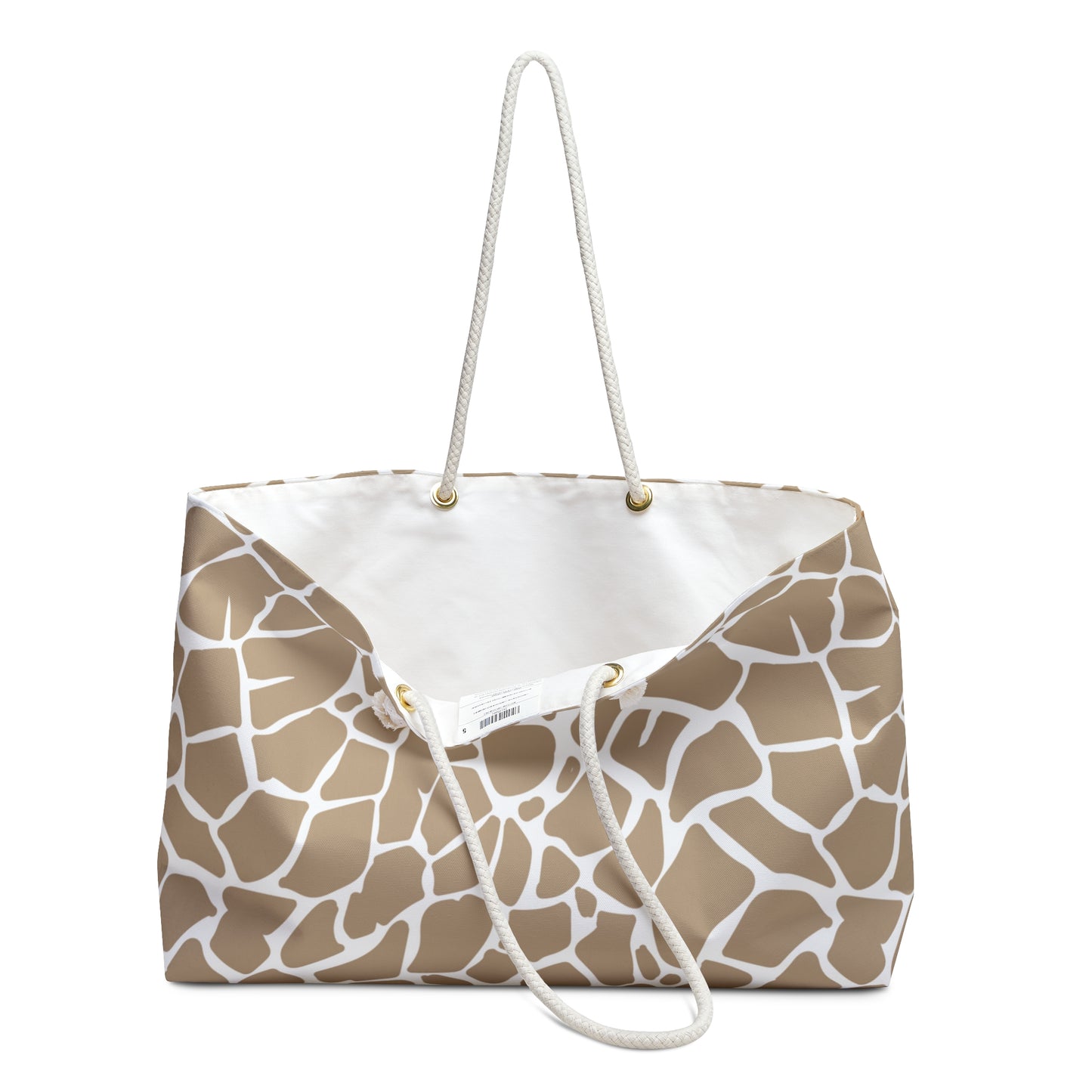 Giraffe Print Weekender Bag