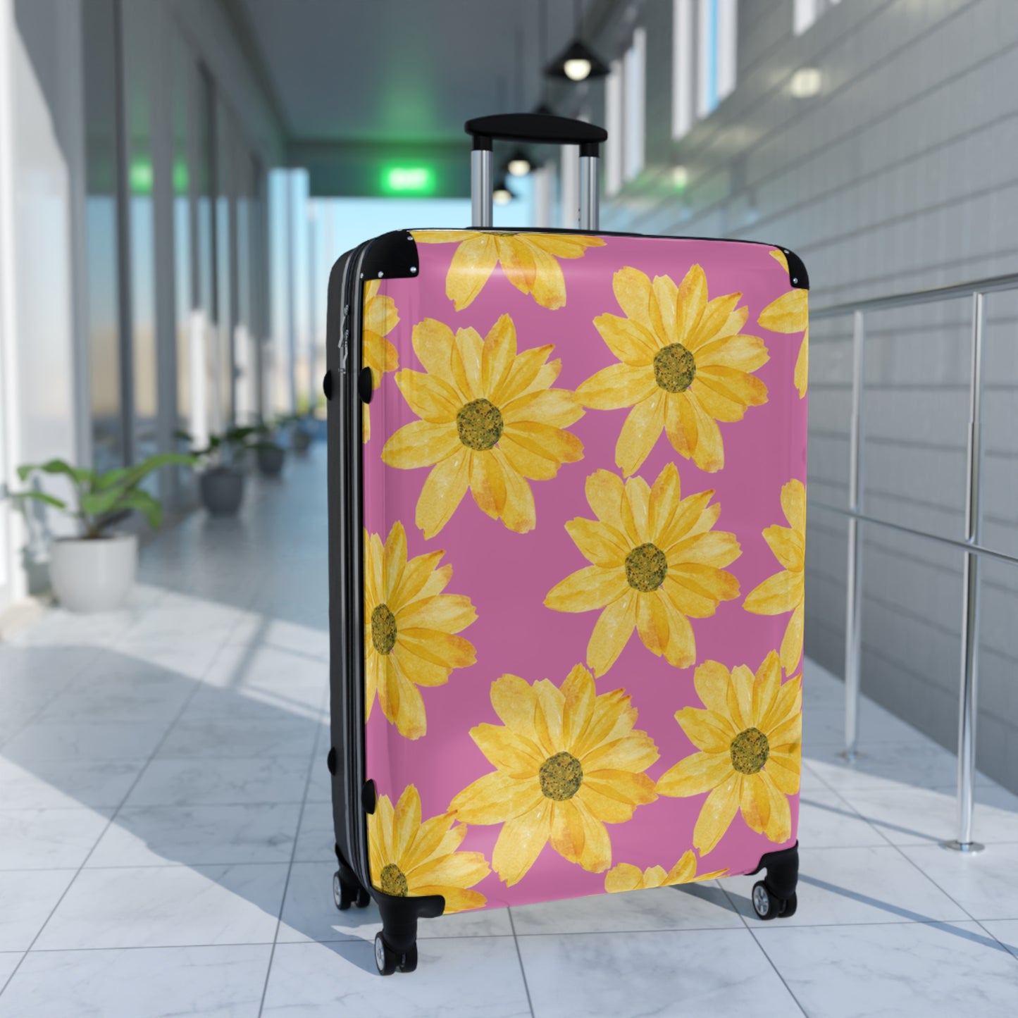 Flower Print Suitcase