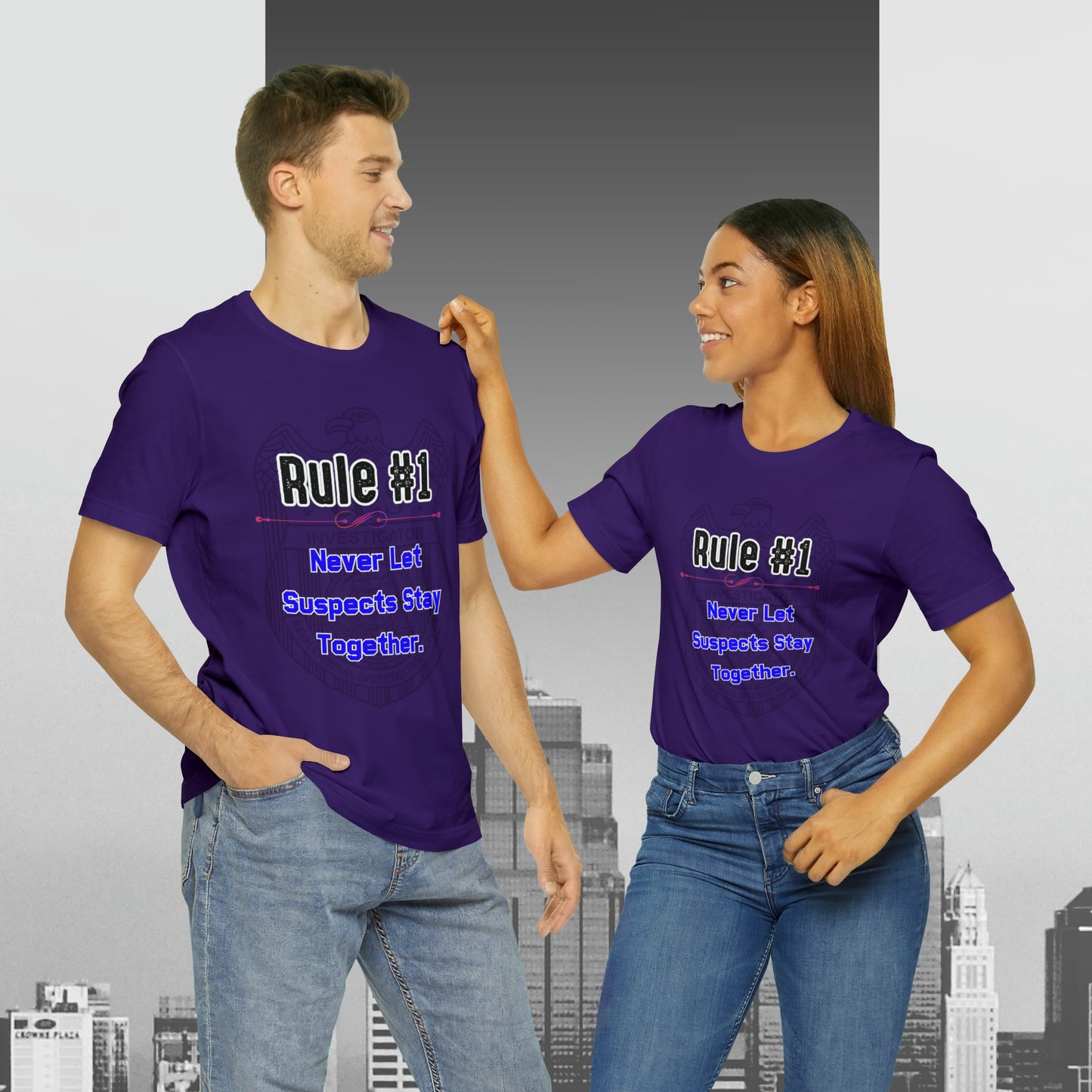 Rules of Gibbs #1 Never Let Suspects stay Together Unisex Jersey Short Sleeve Tee