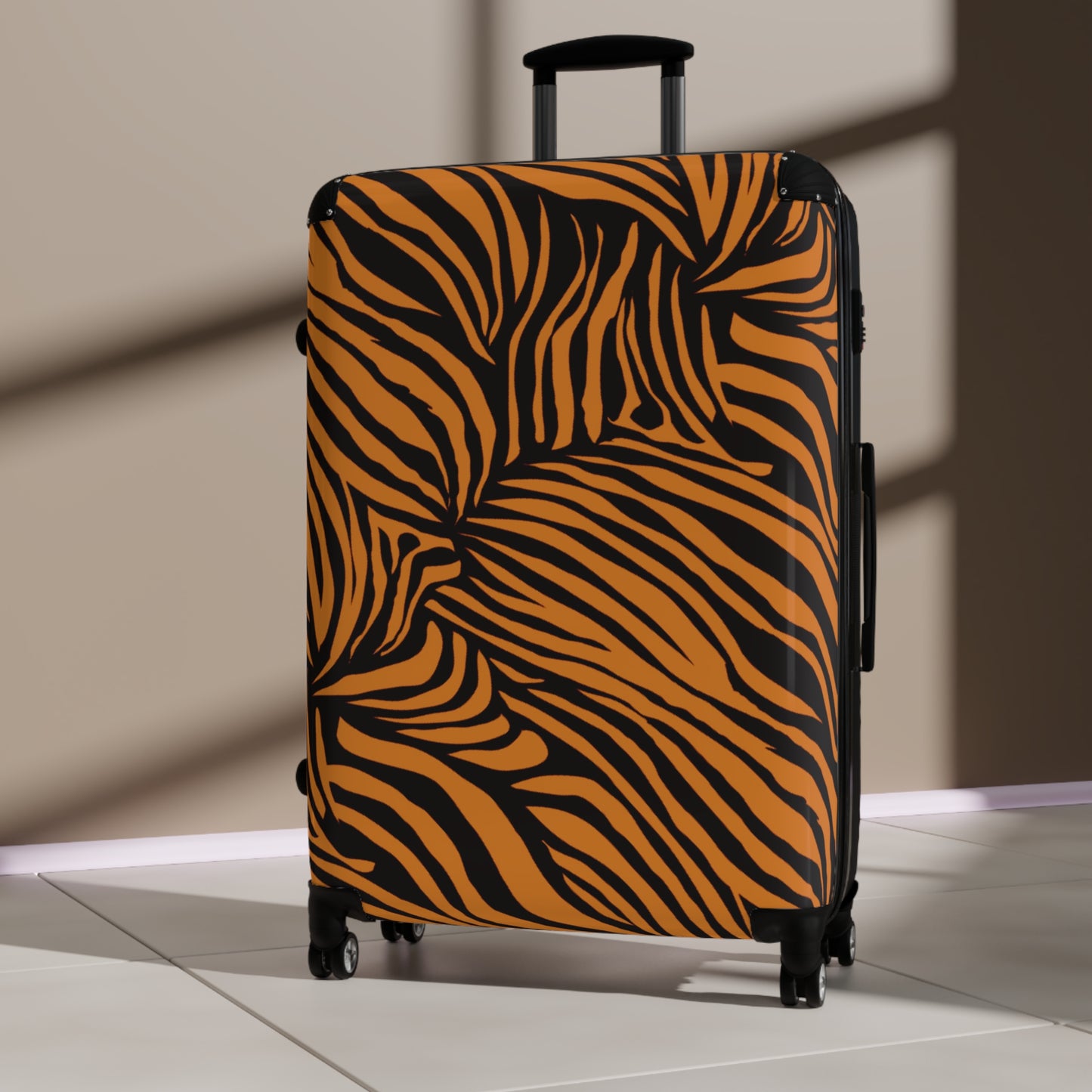 Tiger Print Suitcase