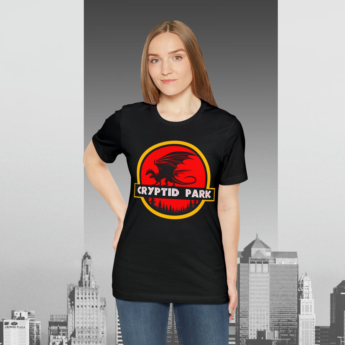 Cryptid Park Series Present The Dragon Unisex Jersey Short Sleeve Tee