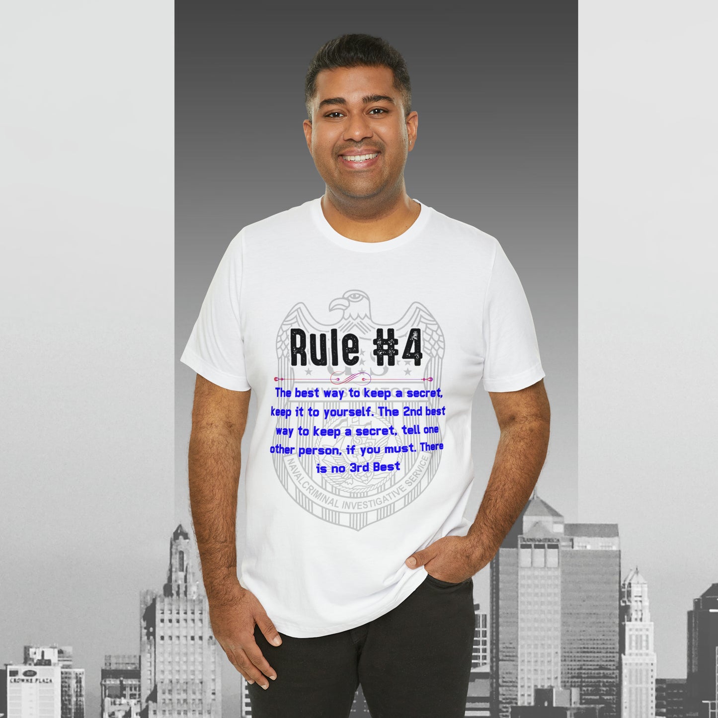 Rules of Gibbs #4 If you have a secret Keep it to yourself Unisex Jersey Short Sleeve Tee