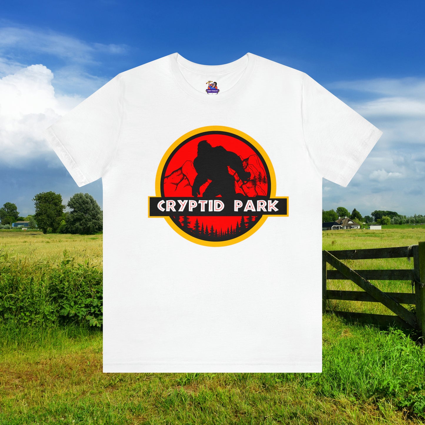 Cryptid Park Series Presents Bigfoot Unisex Jersey Short Sleeve Tee