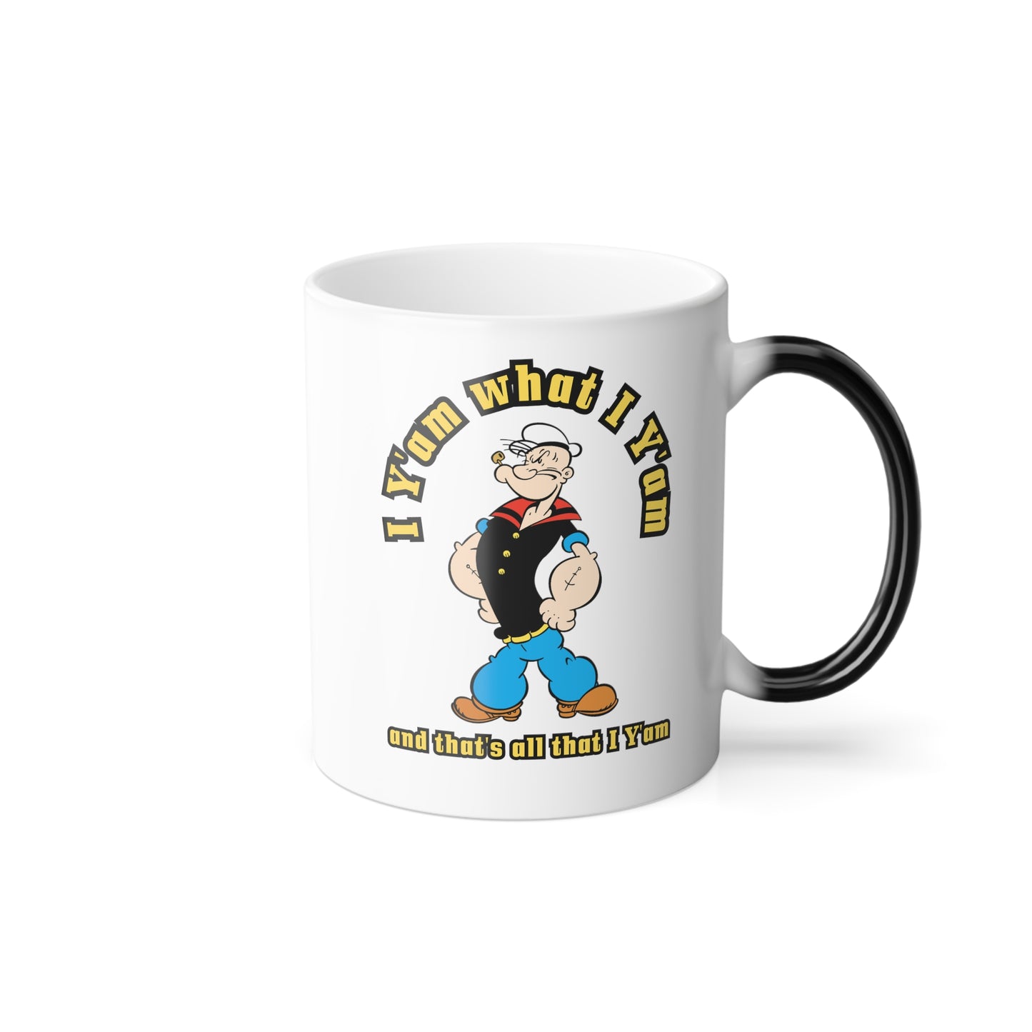 Popeye's I Y'am what I Y'am /Color Morphing Mug, 11oz