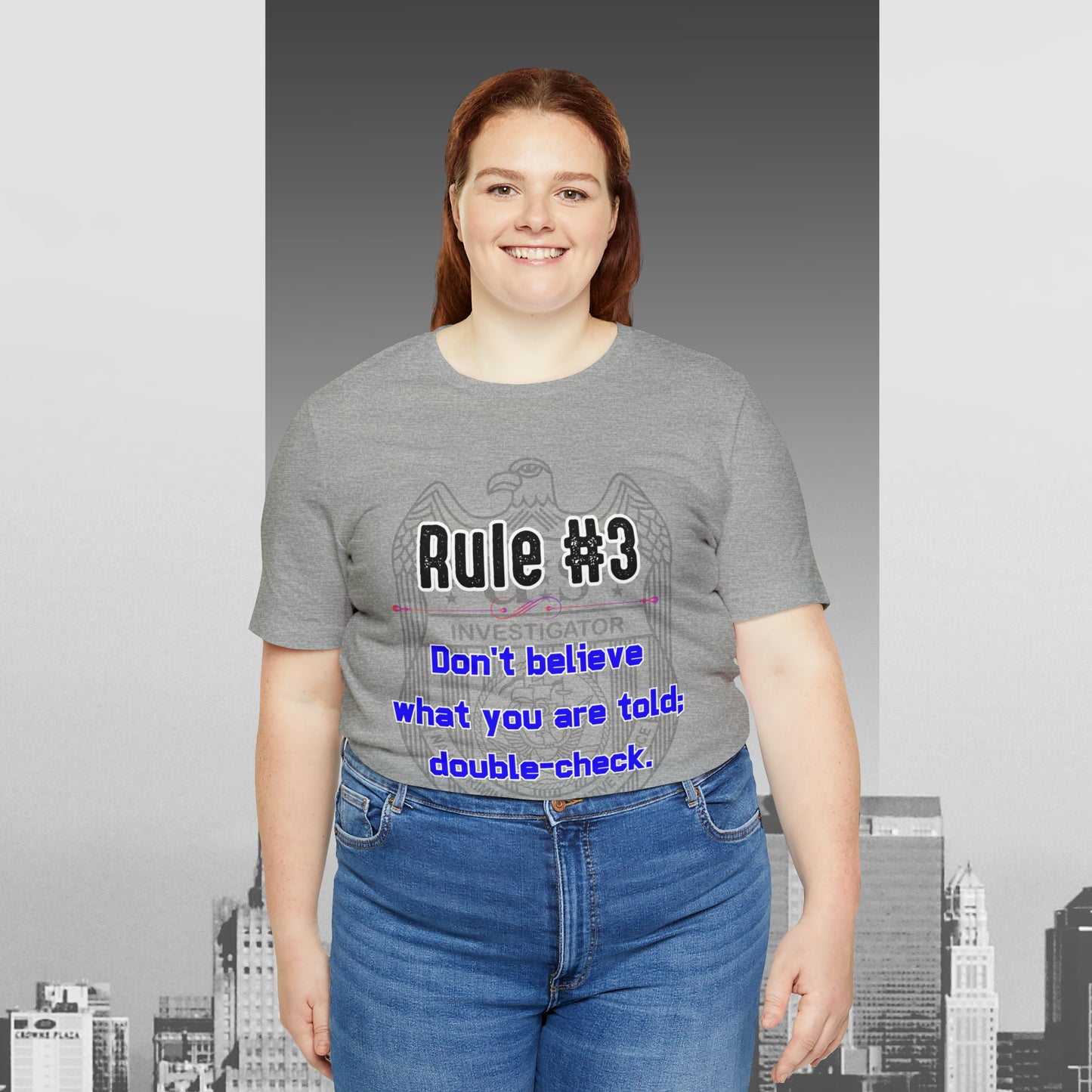 Rules of Gibbs #3 Don't Believe what you are told Unisex Jersey Short Sleeve Tee