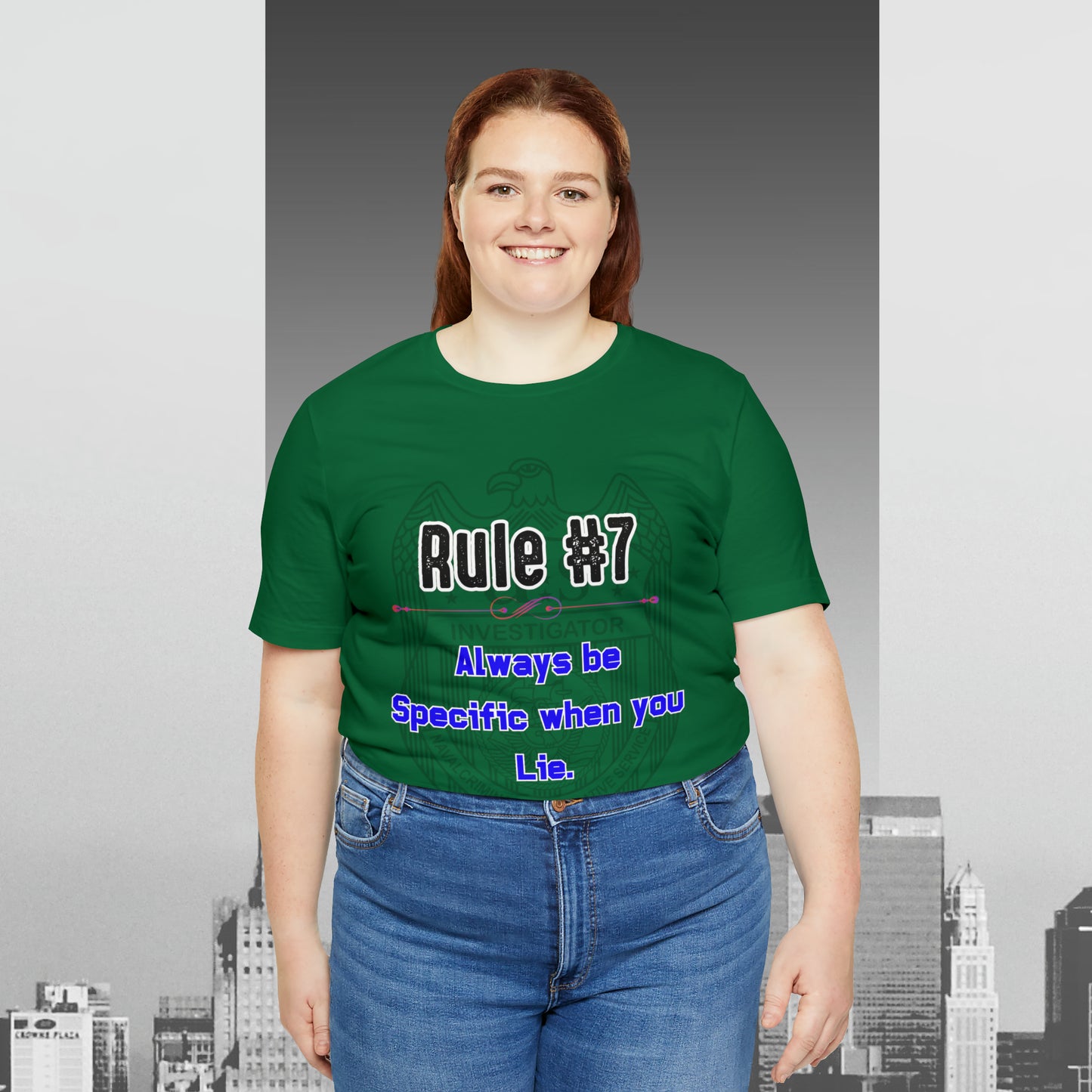 Rules of Gibbs #7 Always be Specific When you Lie Unisex Jersey Short Sleeve Tee