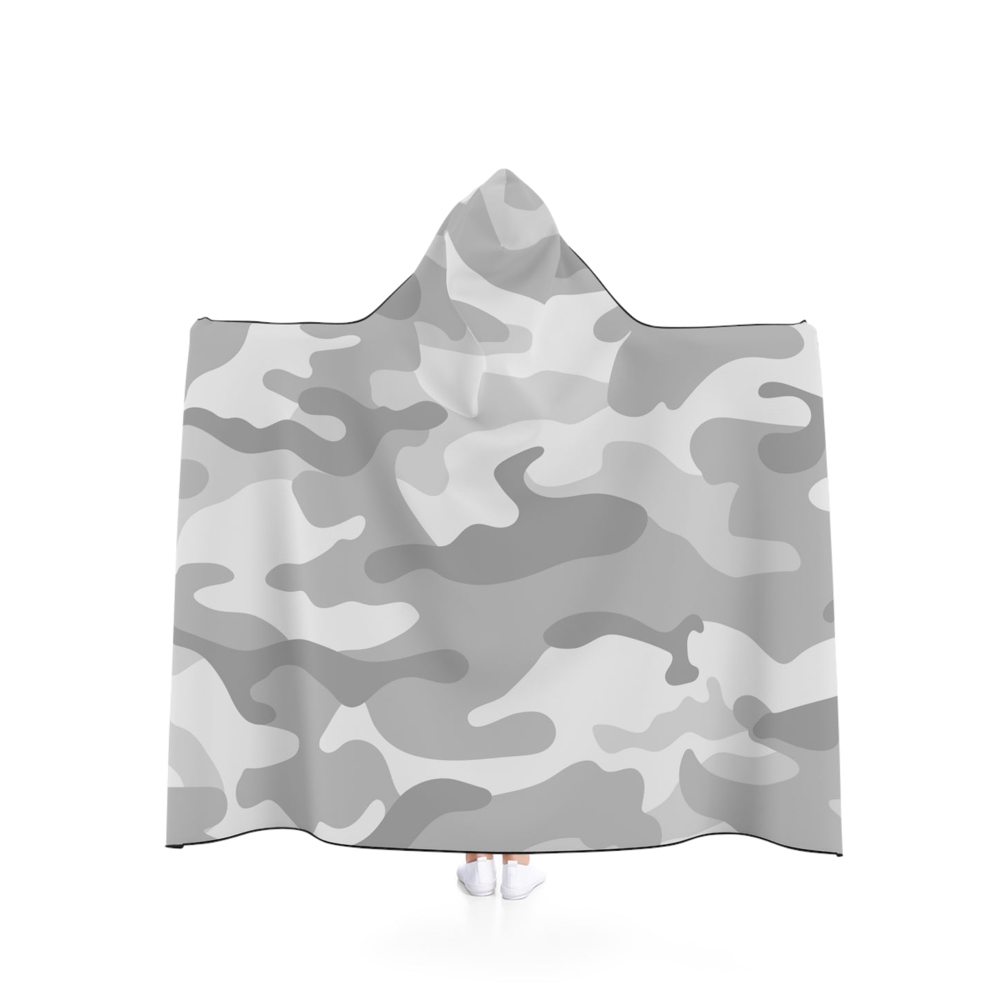 Light Gray Hooded Blanket