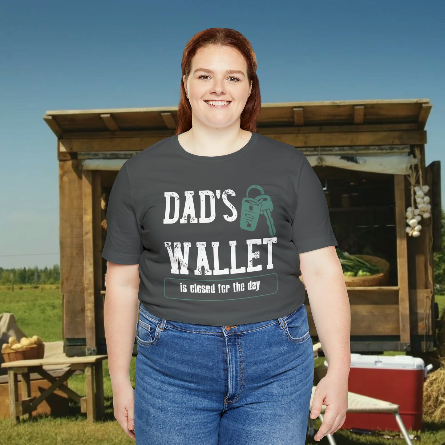 Dad's Wallet Is Closed For the Day /Unisex Jersey Short Sleeve Tee