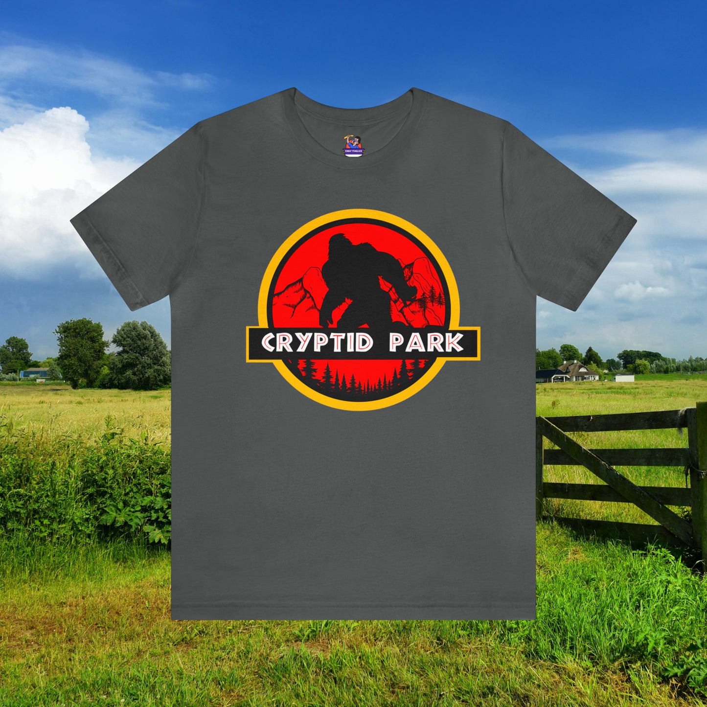 Cryptid Park Series Presents Bigfoot Unisex Jersey Short Sleeve Tee