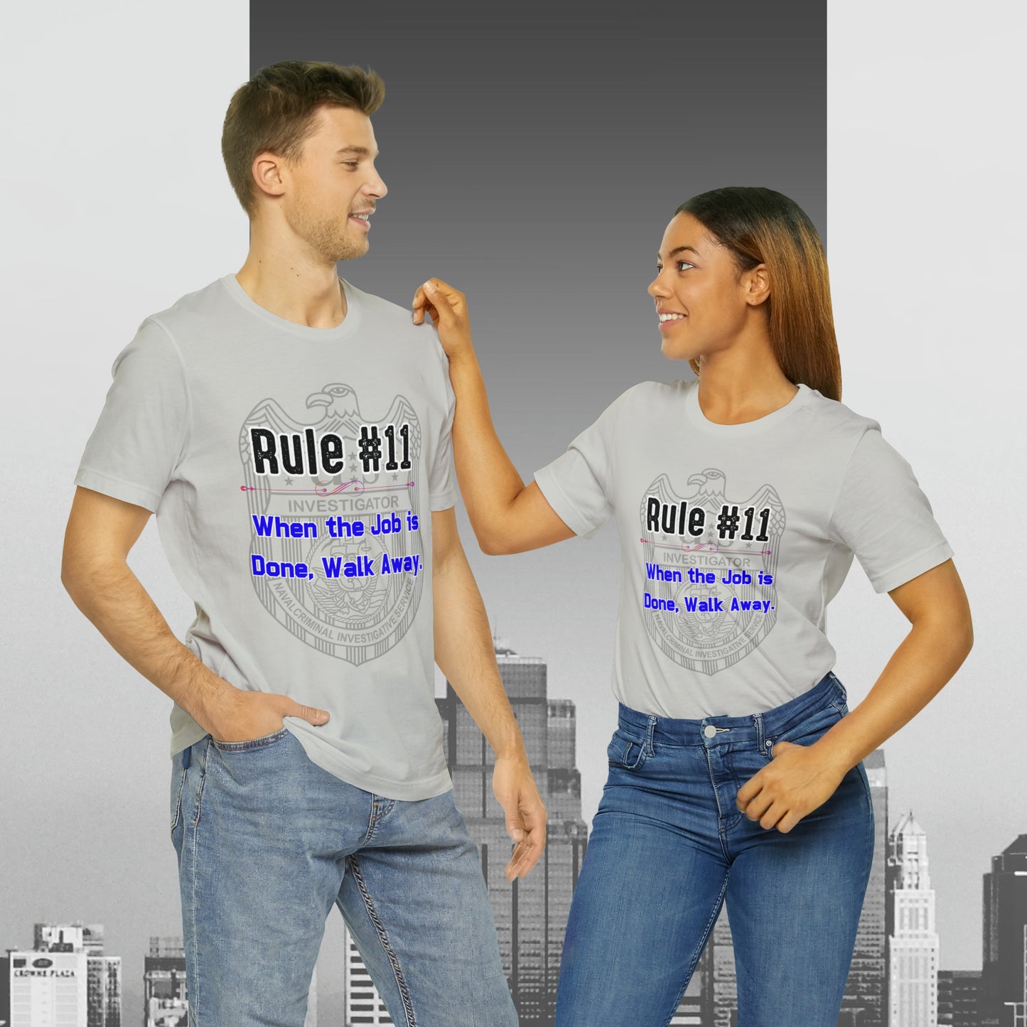 Rules of Gibbs #11 When the Job is Done, Walk Away Unisex Jersey Short Sleeve Tee