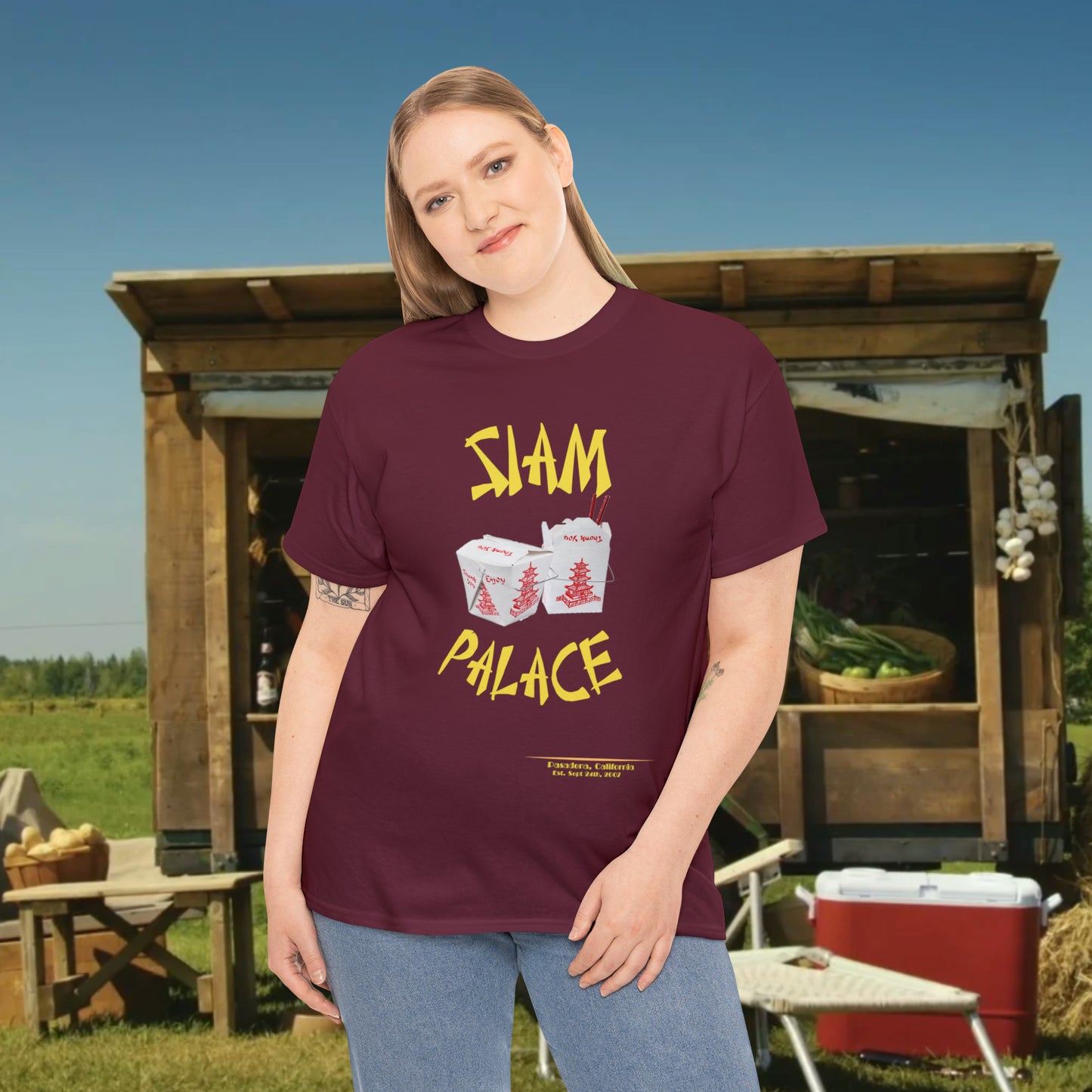 Siam Palace Established 2007 Unisex Heavy Cotton Tee