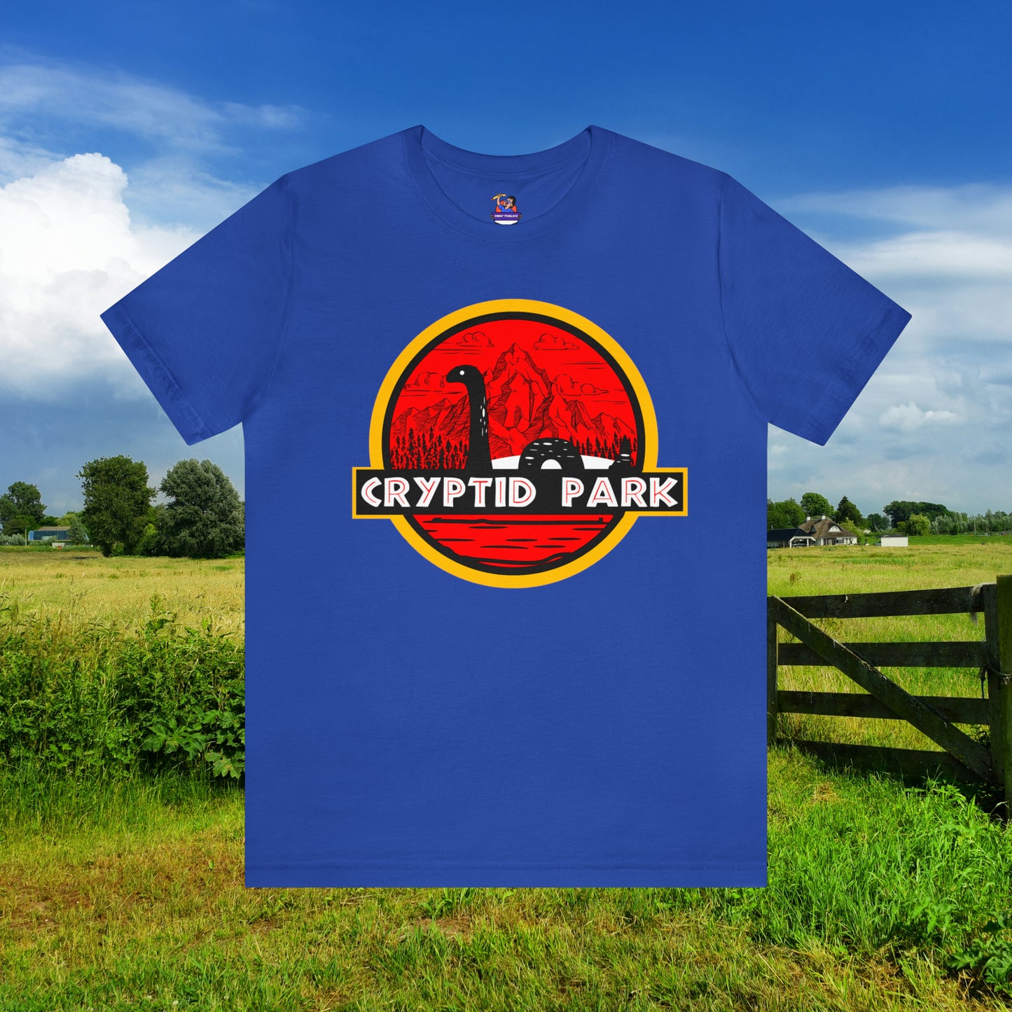 Cryptid Park Series Present The Loch Ness Monster Unisex Jersey Short Sleeve Tee