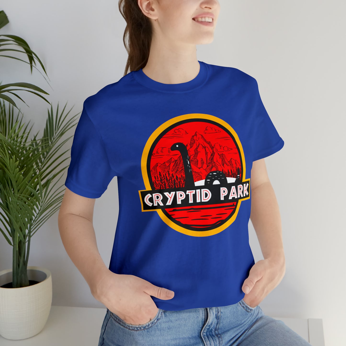 Cryptid Park Series Present The Loch Ness Monster Unisex Jersey Short Sleeve Tee