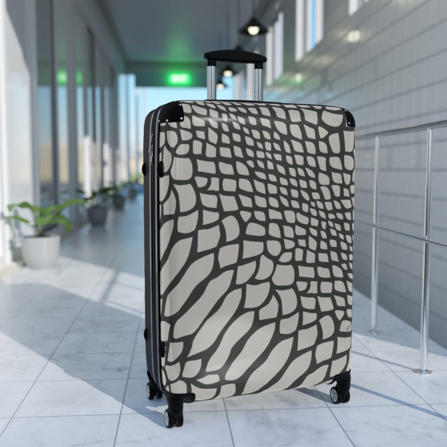 Snakeskin Print Suitcase