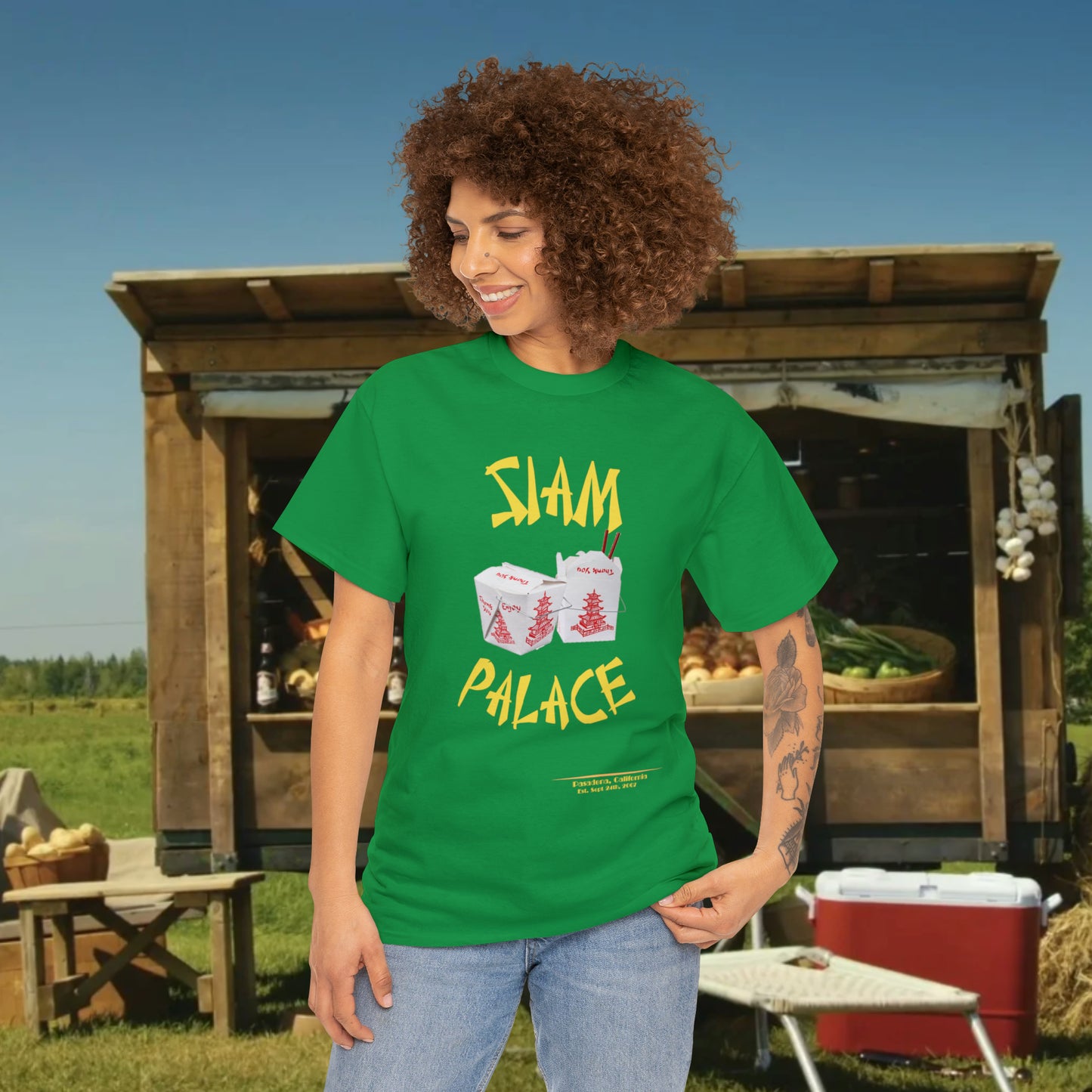 Siam Palace Established 2007 Unisex Heavy Cotton Tee