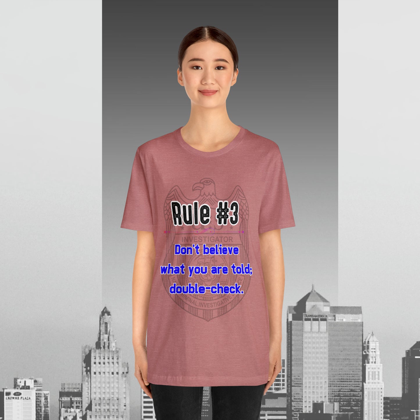 Rules of Gibbs #3 Don't Believe what you are told Unisex Jersey Short Sleeve Tee