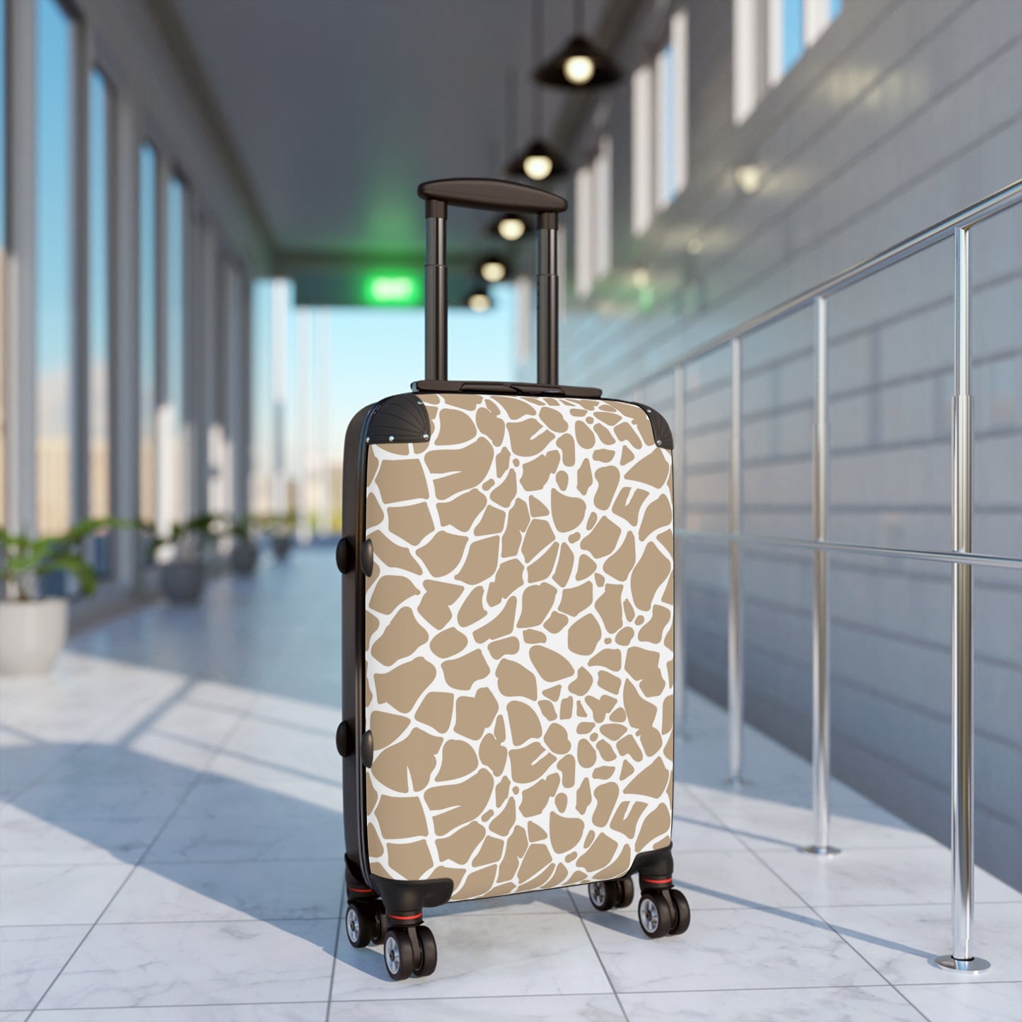 Giraffe Print Suitcase