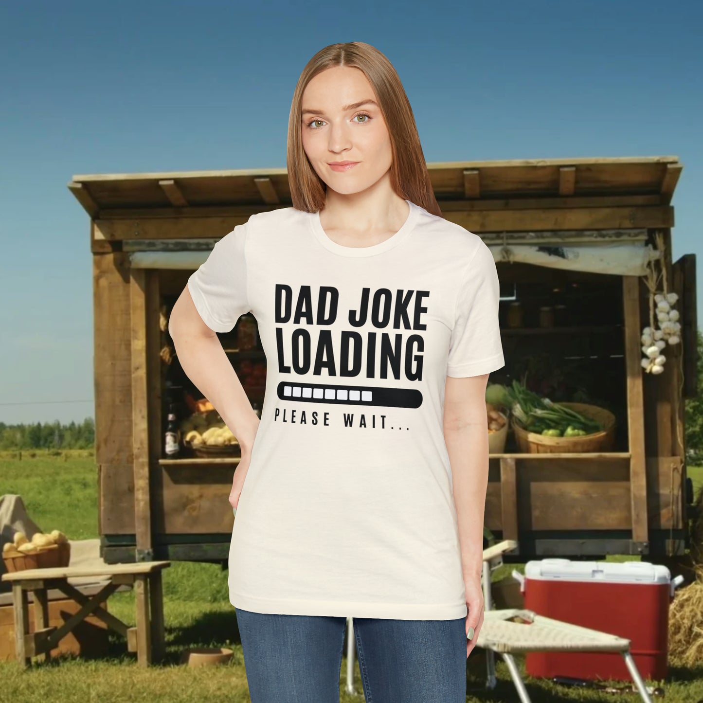 Dad Joke Loading Please Wait / Unisex Jersey Short Sleeve Tee