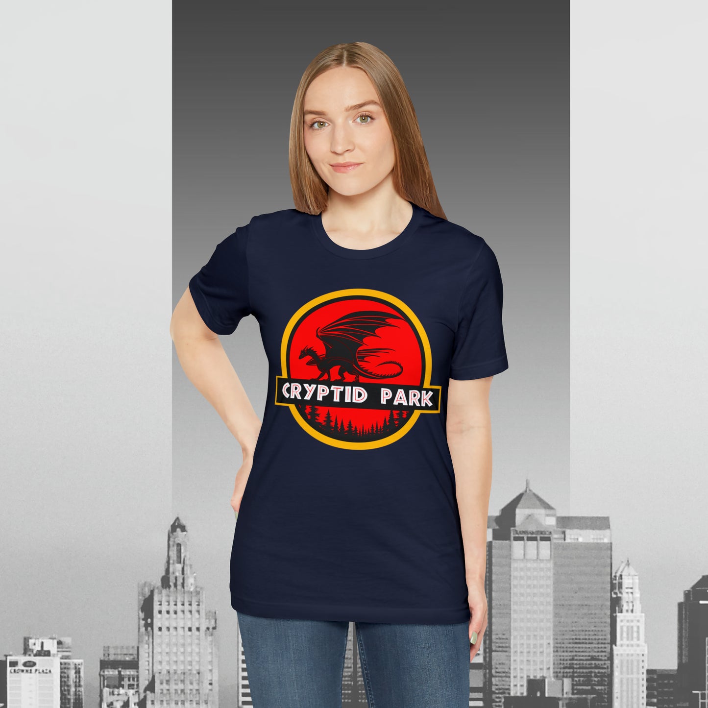 Cryptid Park Series Present The Dragon Unisex Jersey Short Sleeve Tee