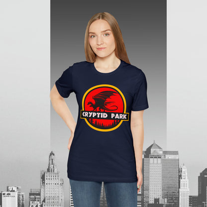 Cryptid Park Series Present The Dragon Unisex Jersey Short Sleeve Tee