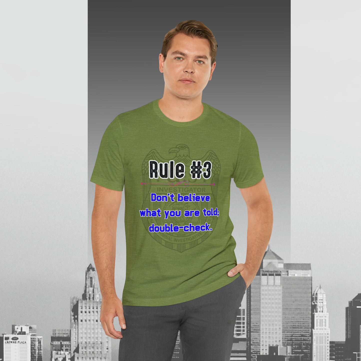 Rules of Gibbs #3 Don't Believe what you are told Unisex Jersey Short Sleeve Tee