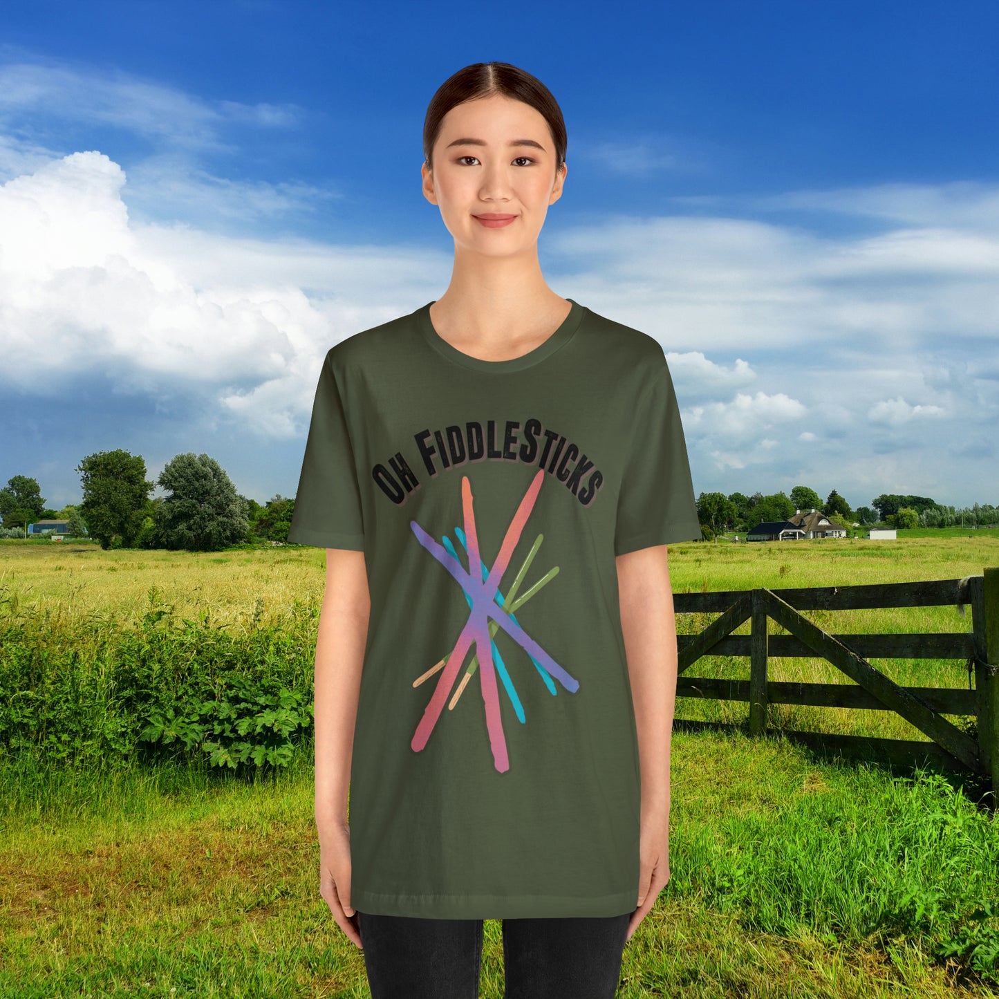 Oh FiddleSticks Unisex Jersey Short Sleeve Tee