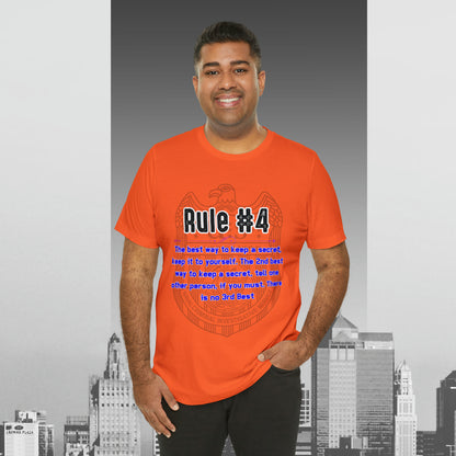 Rules of Gibbs #4 If you have a secret Keep it to yourself Unisex Jersey Short Sleeve Tee