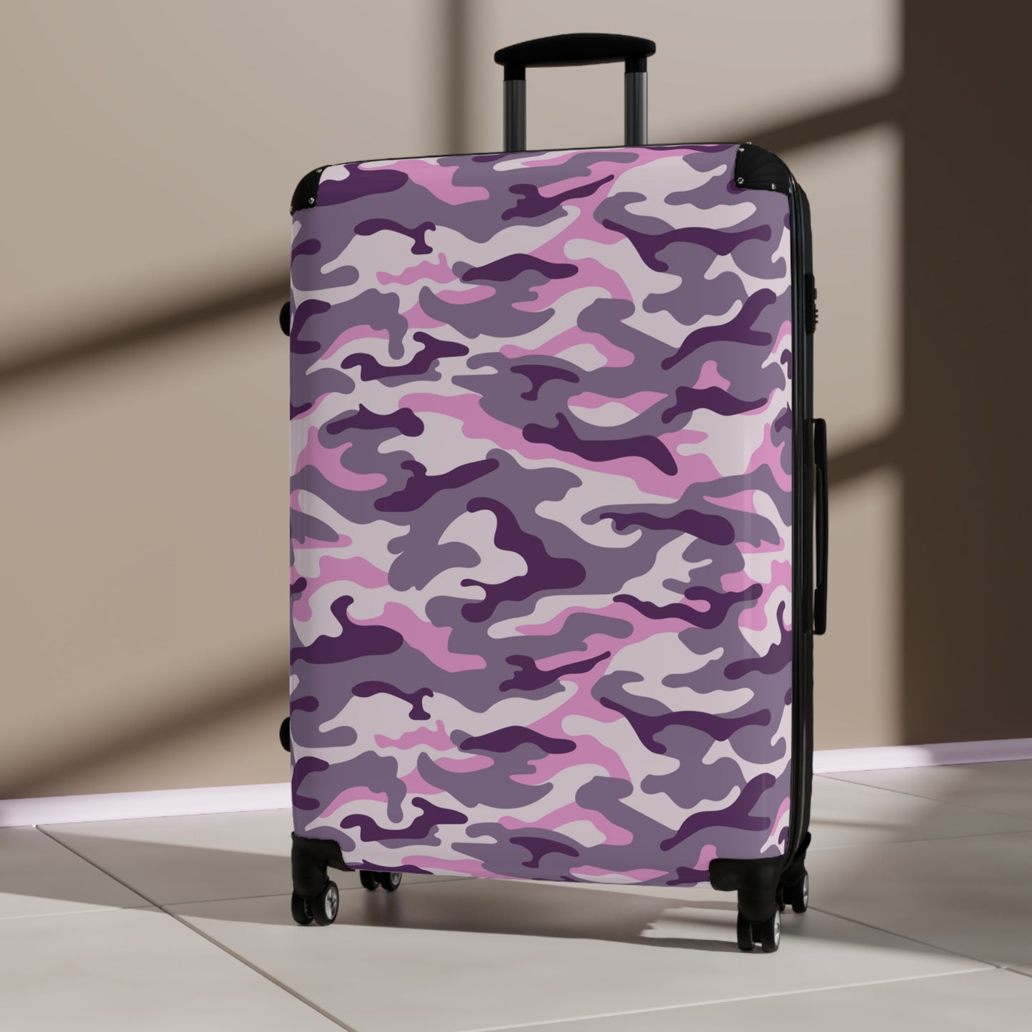 Pink Camo Suitcase