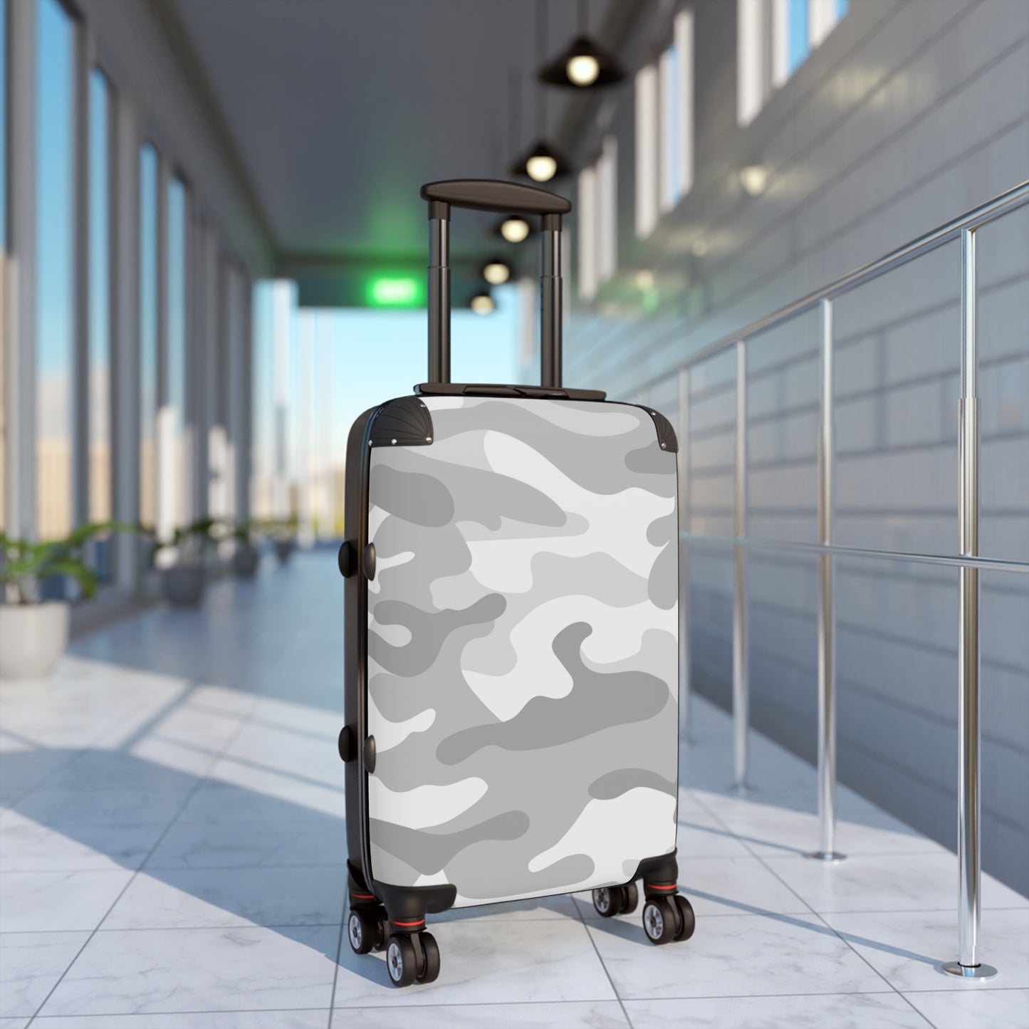 Grey Camo Suitcase