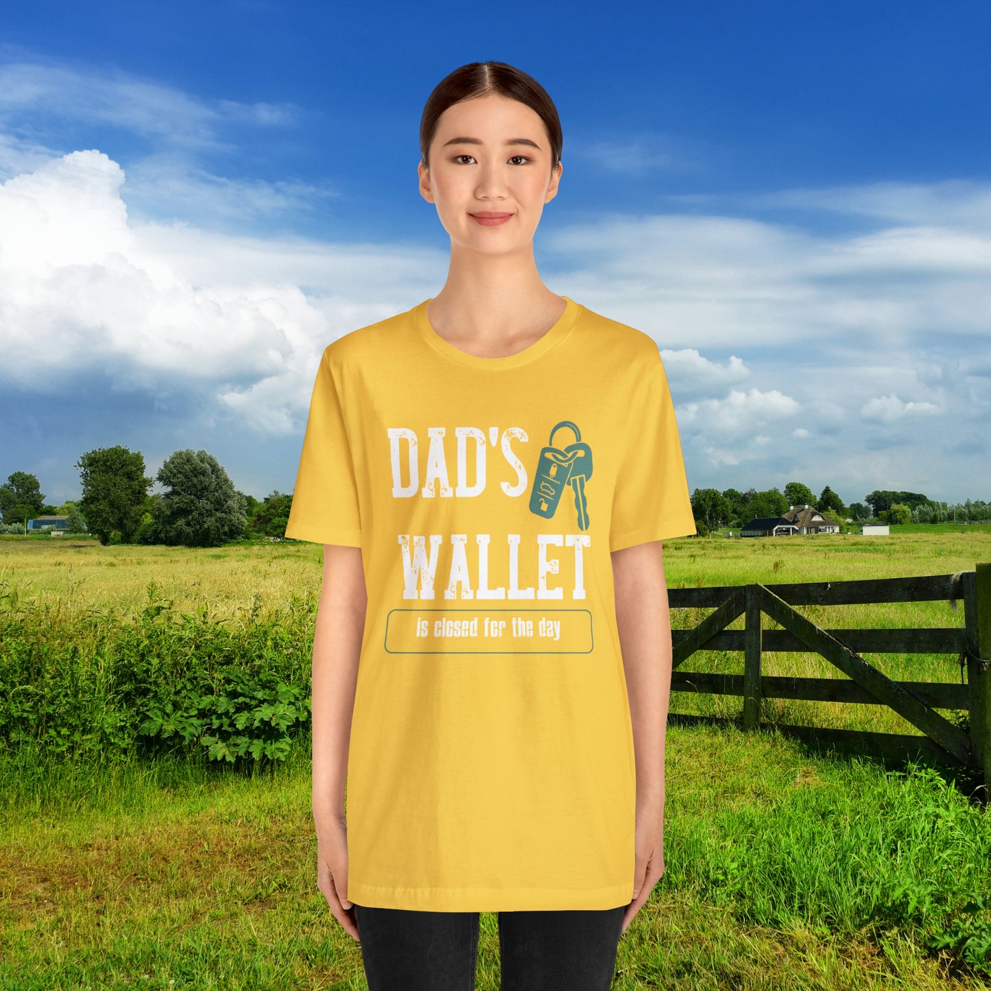 Dad's Wallet Is Closed For the Day /Unisex Jersey Short Sleeve Tee