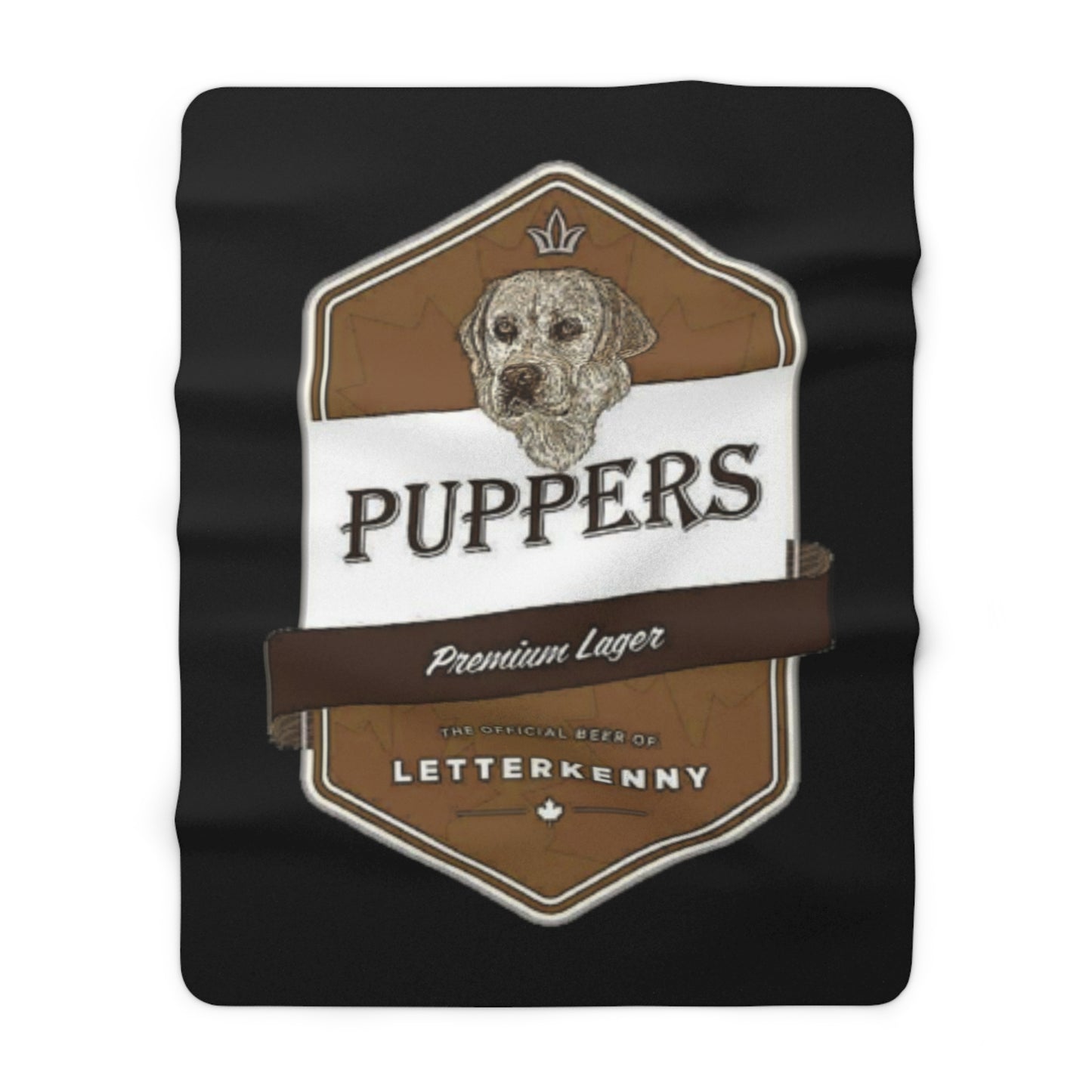 Puppers Premium Lager Sherpa Fleece Blanket