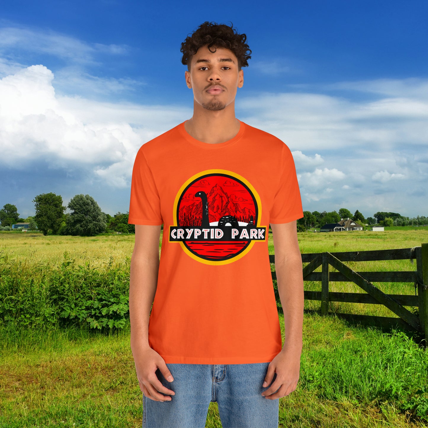 Cryptid Park Series Present The Loch Ness Monster Unisex Jersey Short Sleeve Tee