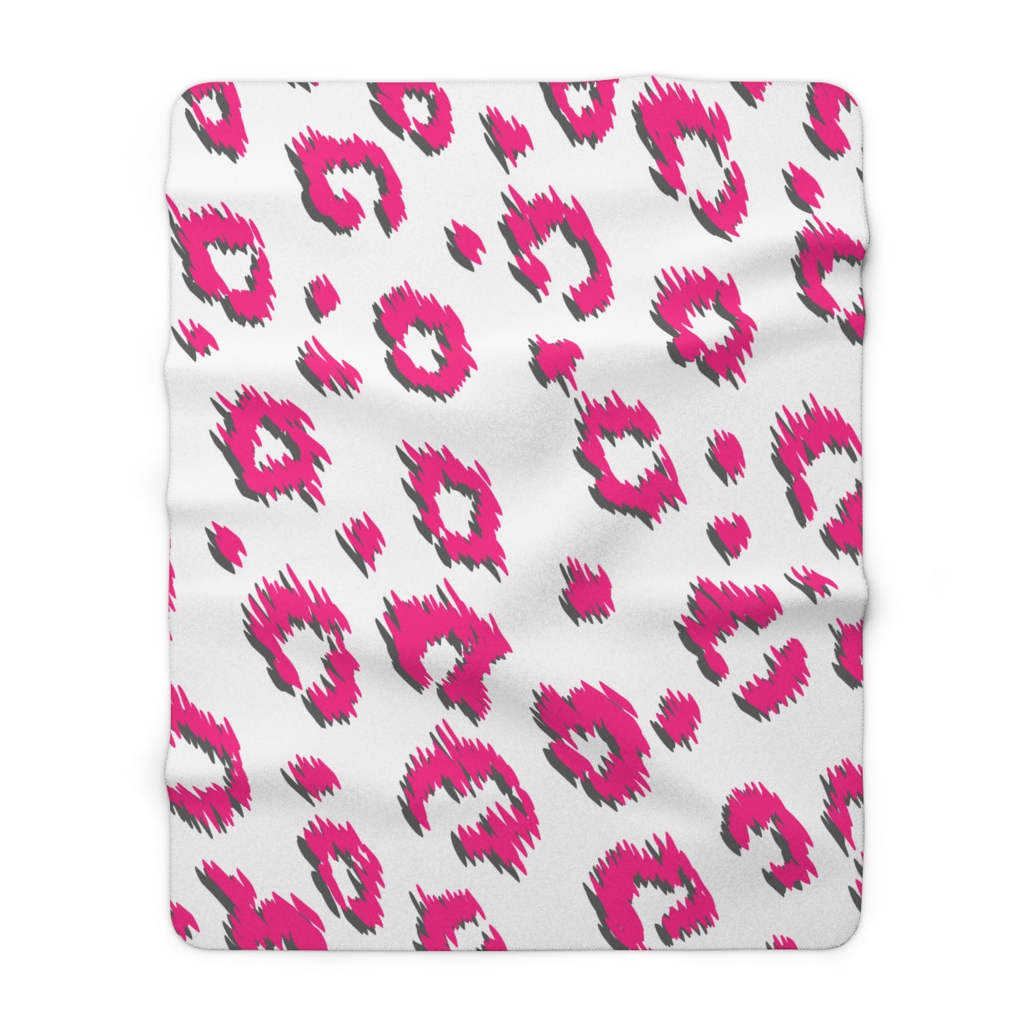 Pink Leopard Sherpa Fleece Blanket