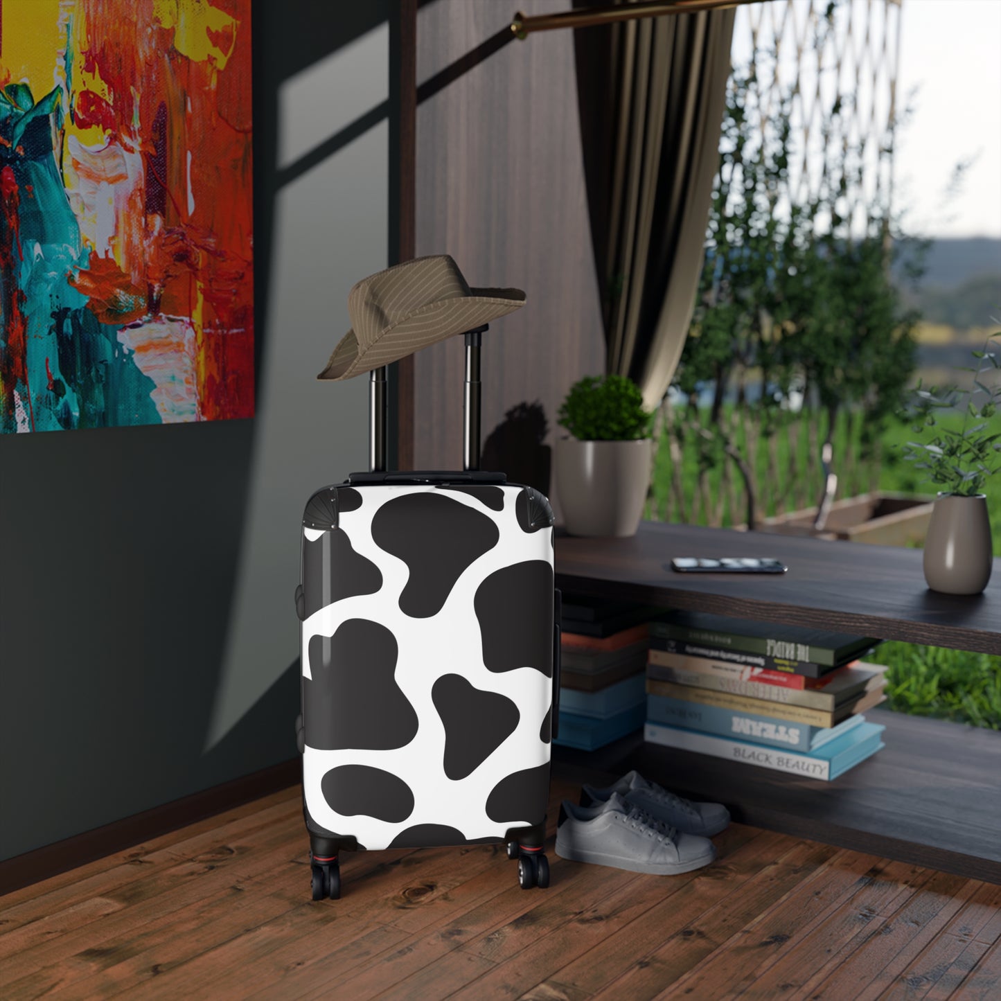 Cow Print Suitcase